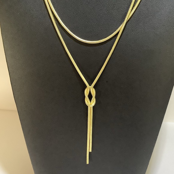 Kendra Scott Annie Gold Y Necklace New - Picture 3 of 6